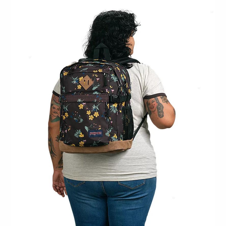 Sac à Dos Scolaire JanSport DARK FLORA BUNDLE Marron | KST-89918735